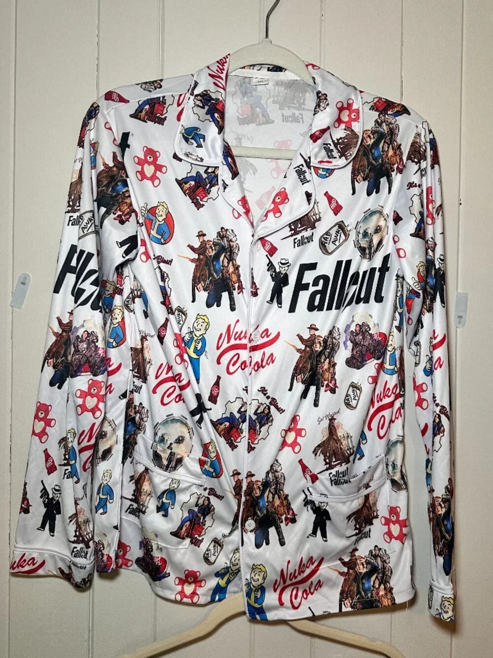 Fallout TV Show Kids Pajamas Set Nuka Cola Vault Boy PJs White XL